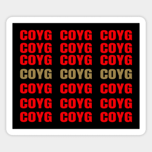 slogan coyg coyg coyg Magnet